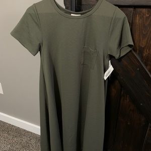 LulaRoe Green Jacquard dress